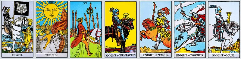 7 tarot cards